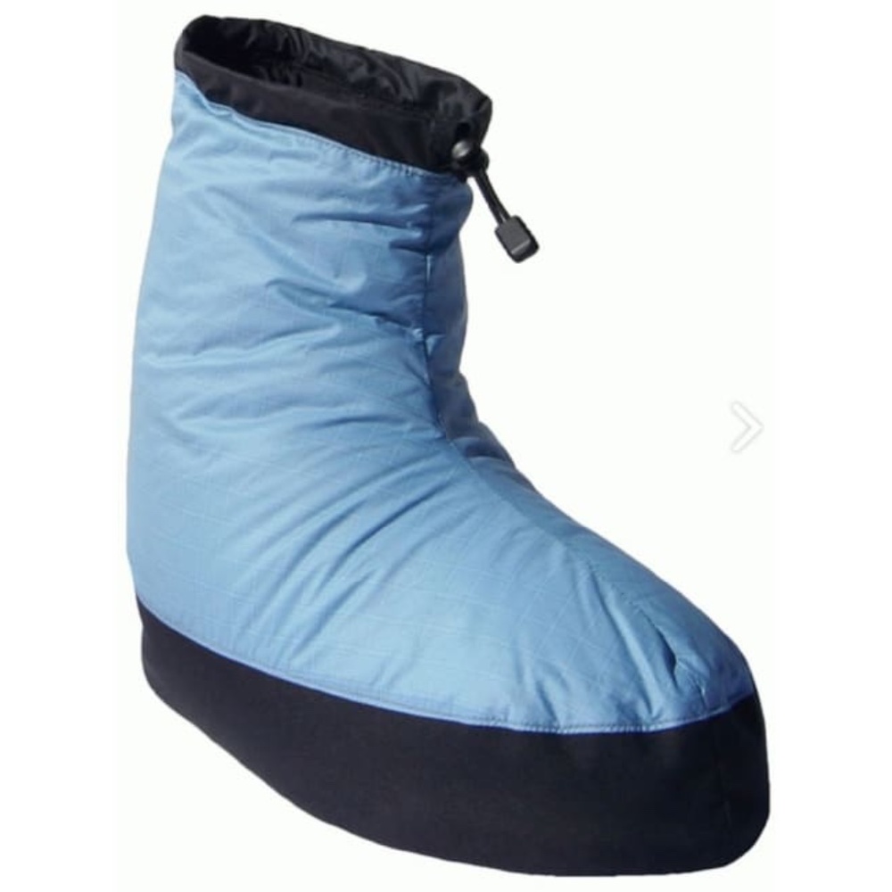 Western Mountaineering Standard Down Booties Sky Blue (Size M, Women's 8.5-10)